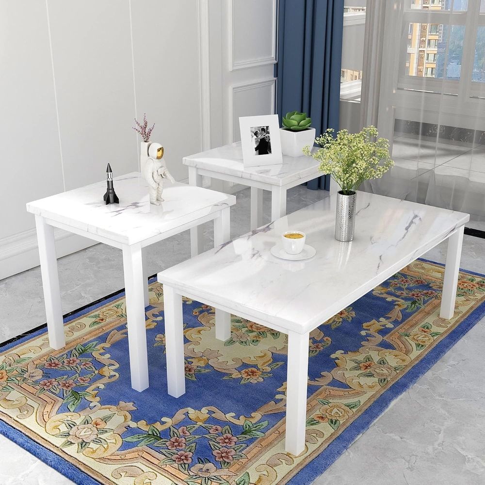 Office Furniture Center - Nowoczesny zestaw stolików kawowych do salonu