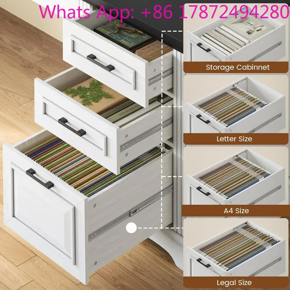 Office Furniture Outlet - Biurko komputerowe z szufladami i gniazdem