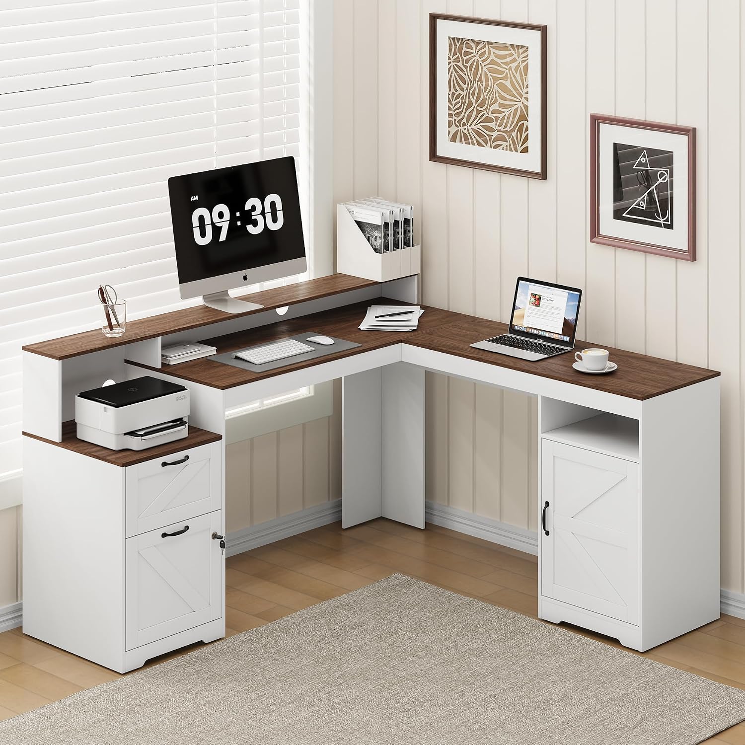 Office Furniture Outlet - Biurko narożne w kształcie litery L