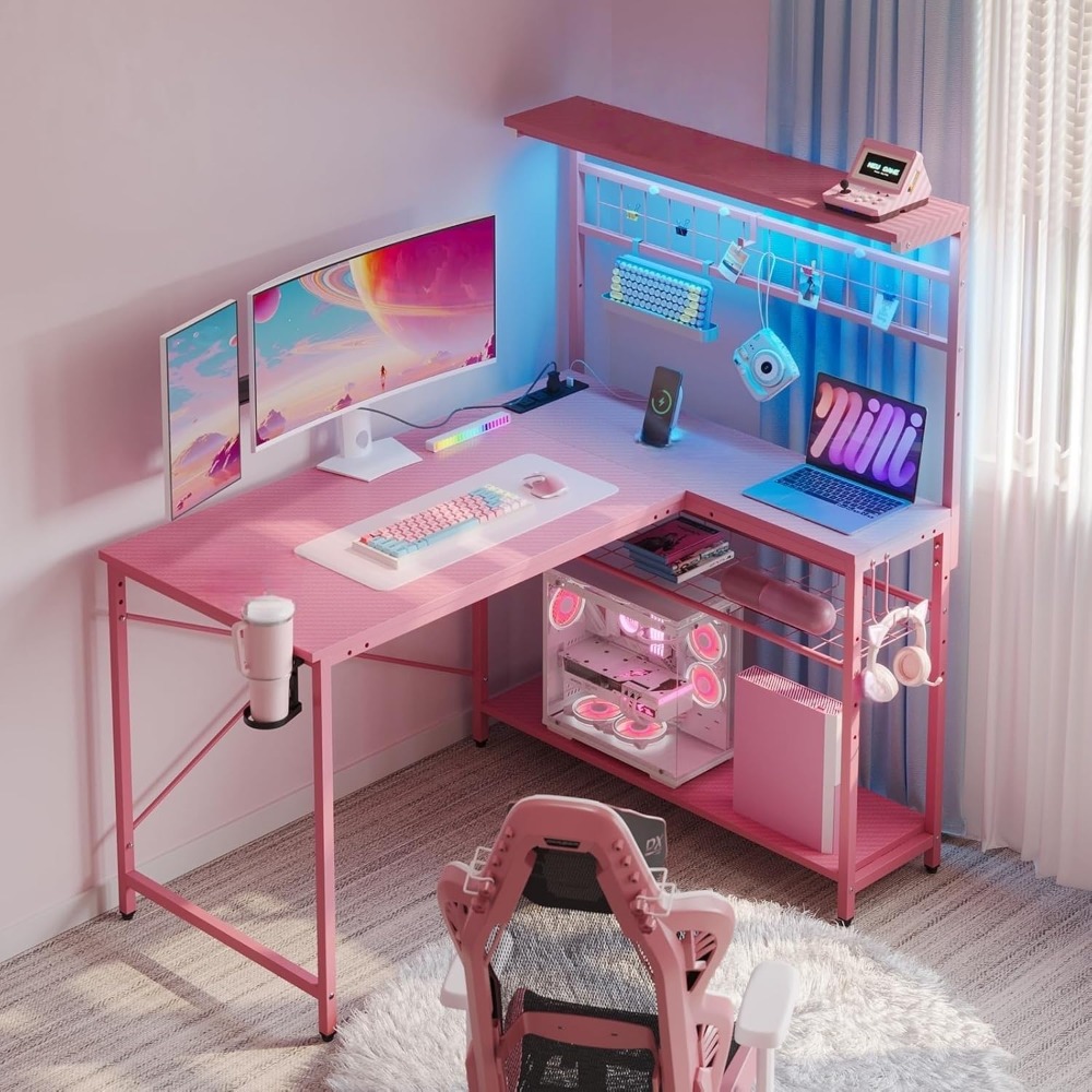 Office Furniture Outlet - Biurko gamingowe 42 L, biurko komputerowe