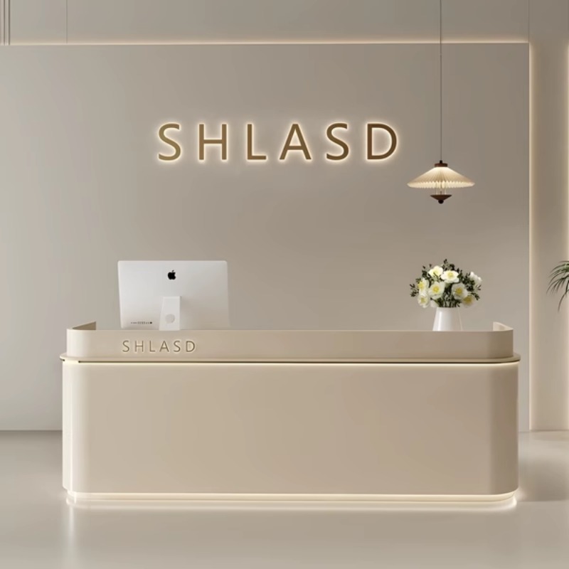 Office Furniture Center - Biurko recepcyjne w stylu francuskim, prosty,