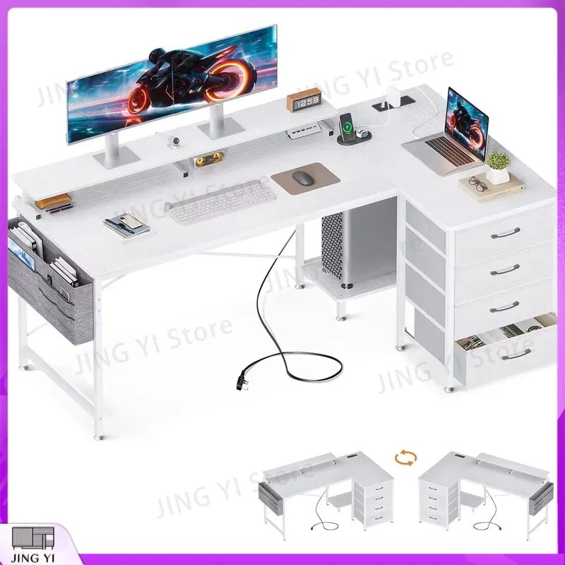 Biurko komputerowe w kształcie – Office Furniture Outlet recenzja i cena
