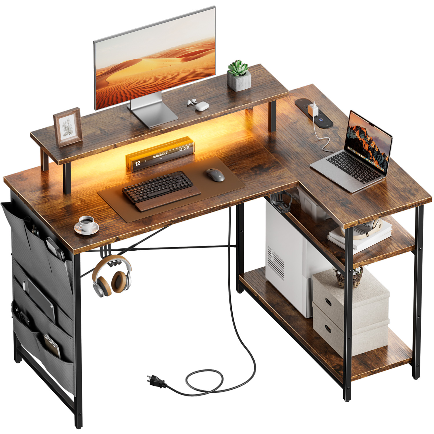 Biurko komputerowe w kształcie – Office Furniture Outlet recenzja i cena