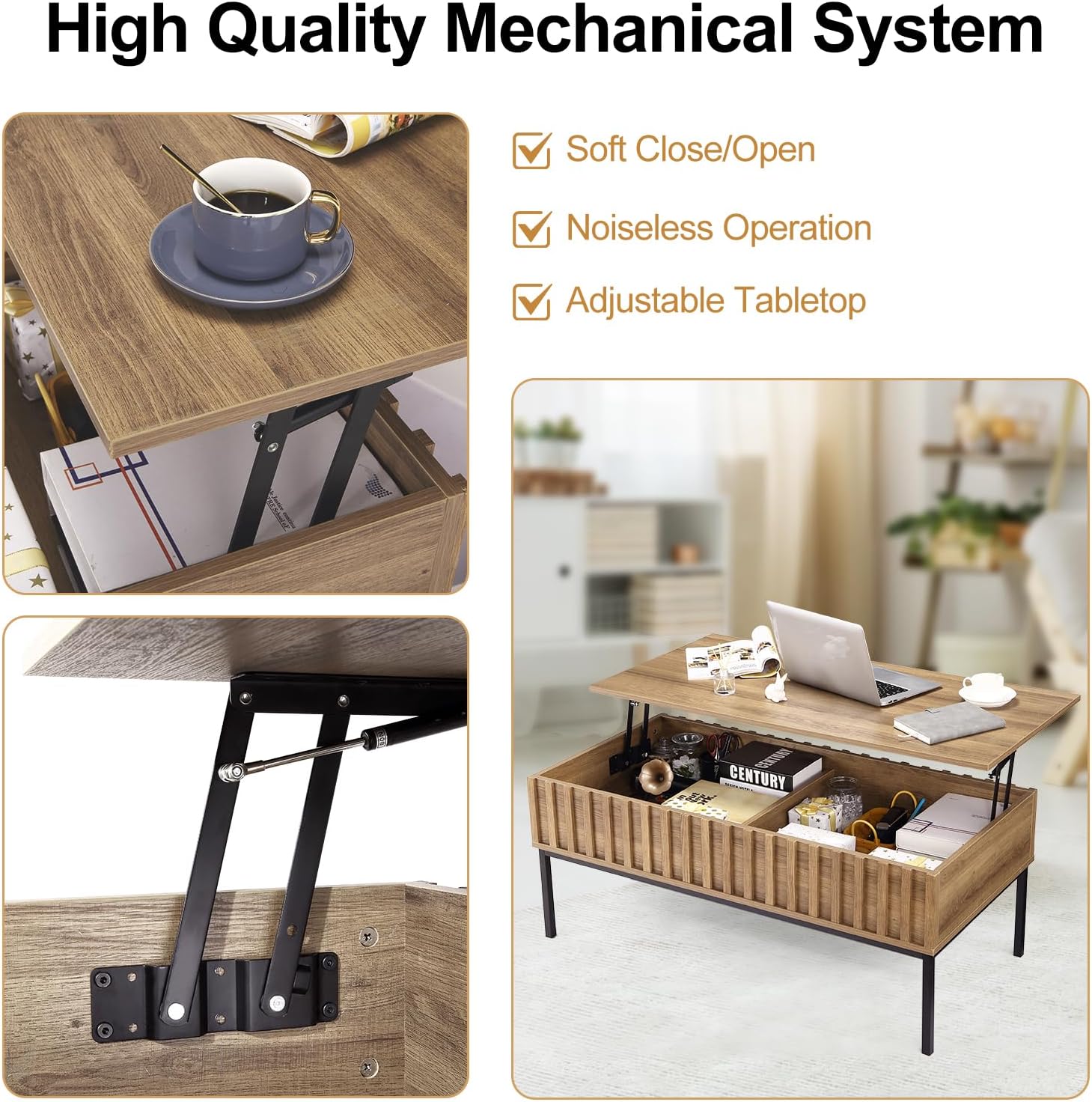Drewniany stolik kawowy z podn – Office Furniture Center recenzja i cena