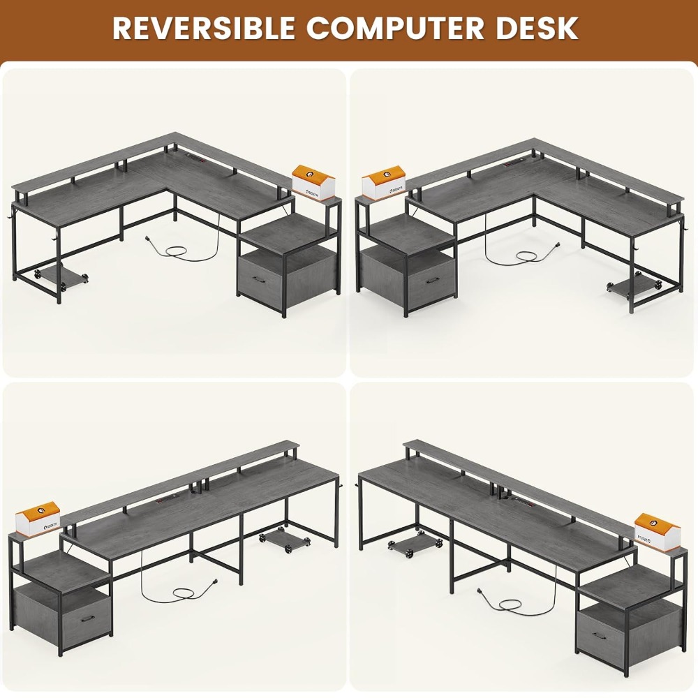 Biurko w kształcie litery L, b – Office Furniture Outlet recenzja i cena