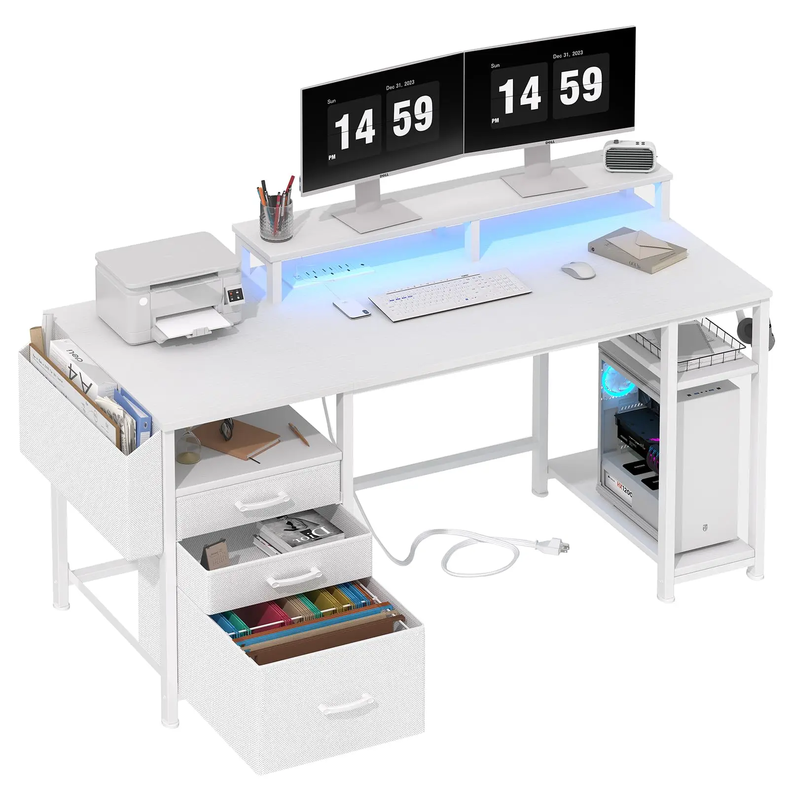 Biurko komputerowe z podświetl – Office Furniture Outlet recenzja i cena