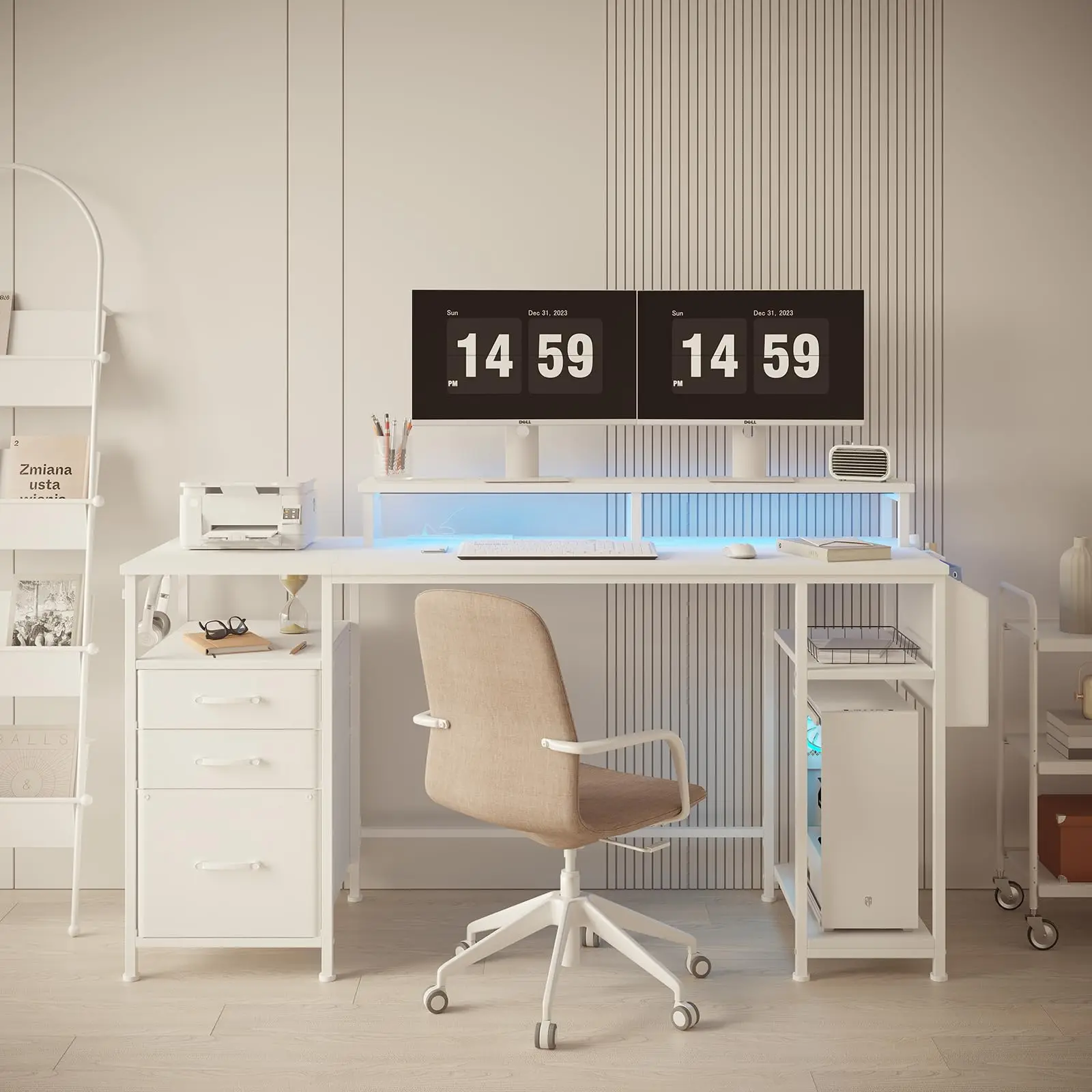Biurko komputerowe z podświetl – Office Furniture Outlet recenzja i cena