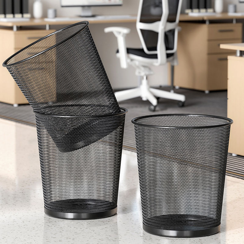 Duży czarny metalowy kosz na ś – Paper Basket Mesh recenzja i cena