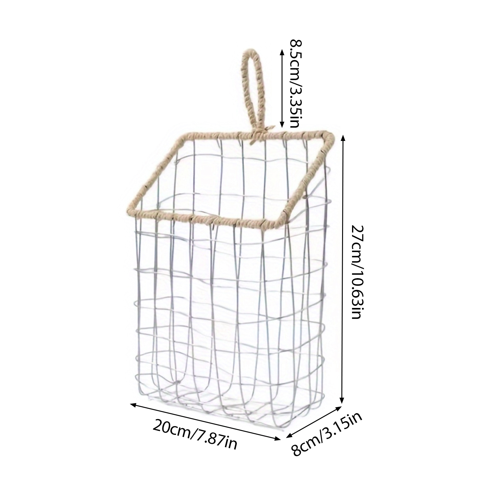 Metalowy kosz wiszący z drutu, – Paper Basket Mesh recenzja i cena