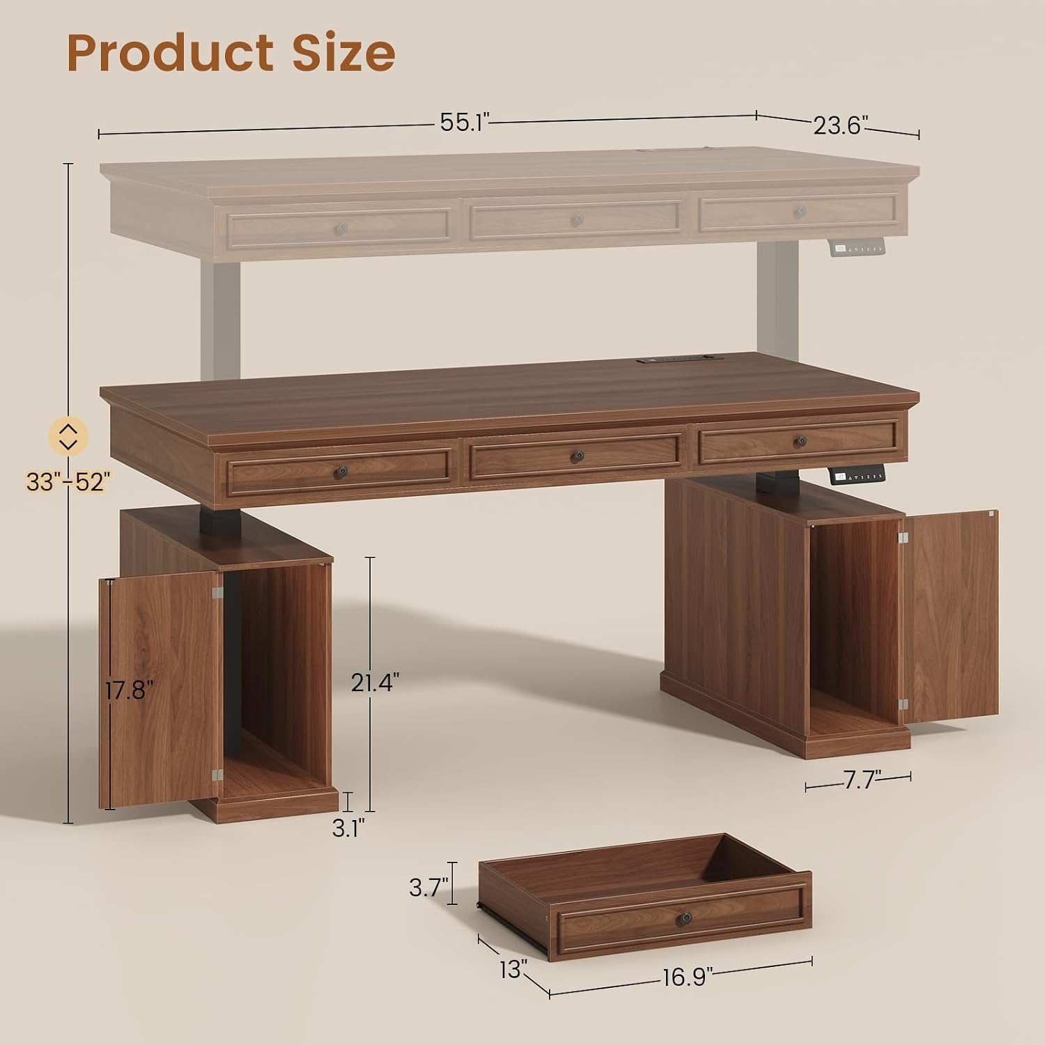 Biurko elektryczne typu farmho – Office Furniture Outlet recenzja i cena